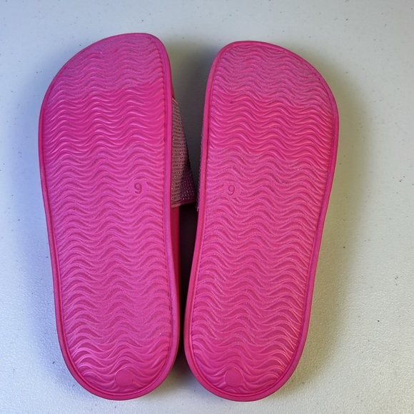 Juicy‎ Couture WOMEN'S WANDER RHINESTONE SANDALS WOMEN'S IN PINK RAINBOW Size 9 - Picture 11 of 15